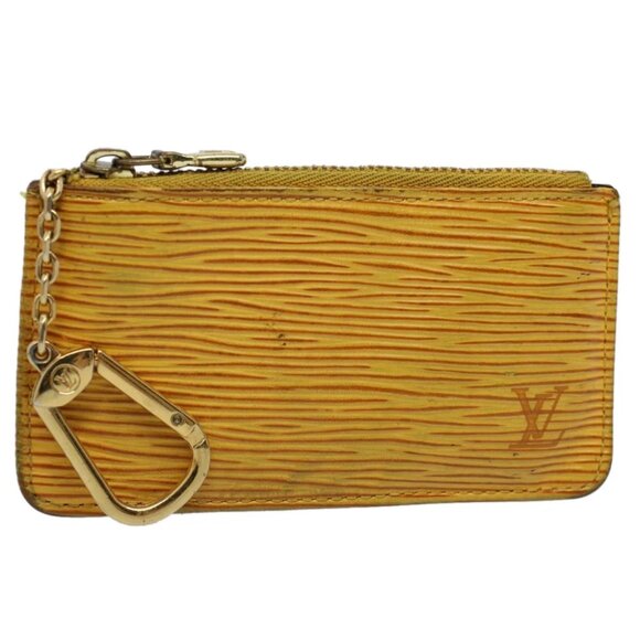LOUIS VUITTON Epi Pochette Cles Coin Purse Yellow M63809 LV Auth 54467 - Picture 1 of 15